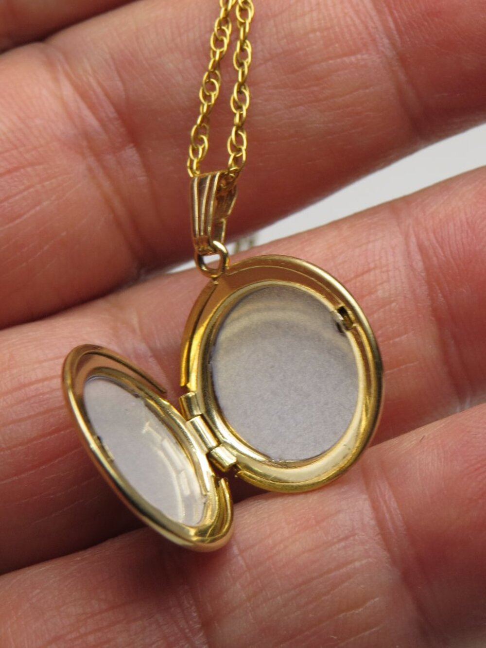 14k  Locket Necklace